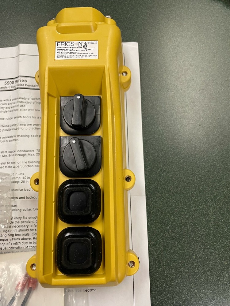New Ericson Hoist Pendant Control 5500 Series