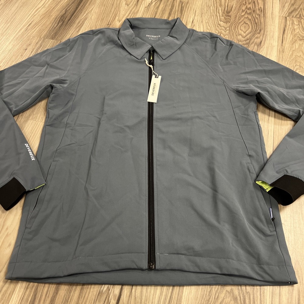 Devereux Golf Echo Technical Stretch Jacket Slate Gray Men’s Medium NWT $104