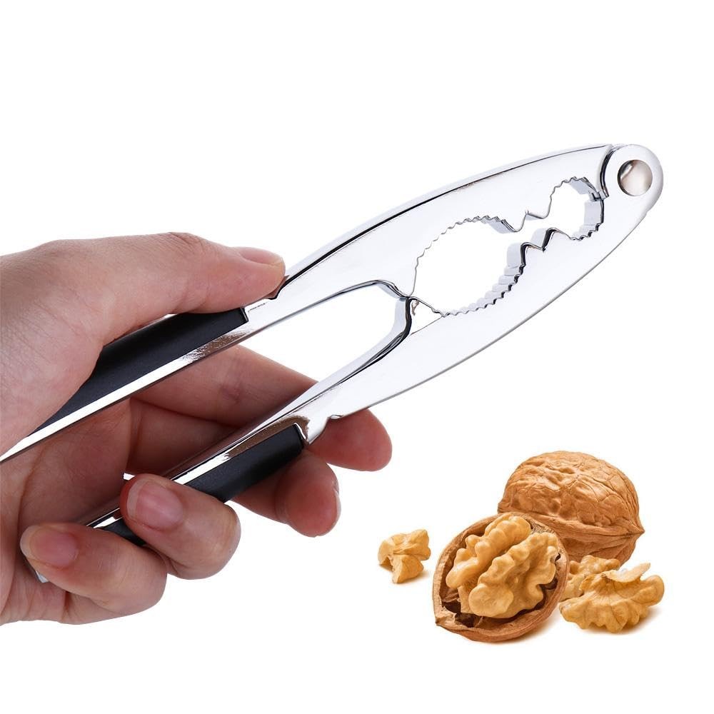 Heavy Duty Walnut Cracker Tool w/ Non Slip Handle Nut Shell Openers for Kitchen