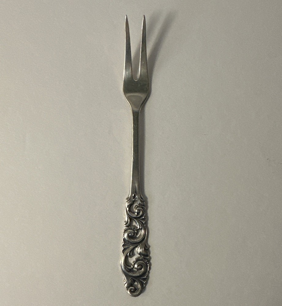 Norwegian 830s Silver Serving Fork by Brodrene Mylius "Tele" Pattern