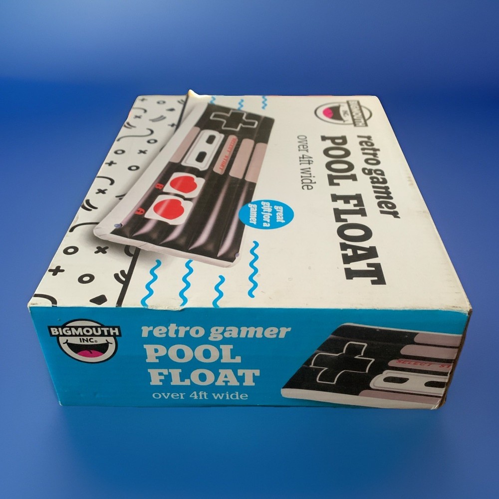 Bigmouth Retro Video Game Controller Pool Float 4' Inflatable Lounge NIOpenB NES