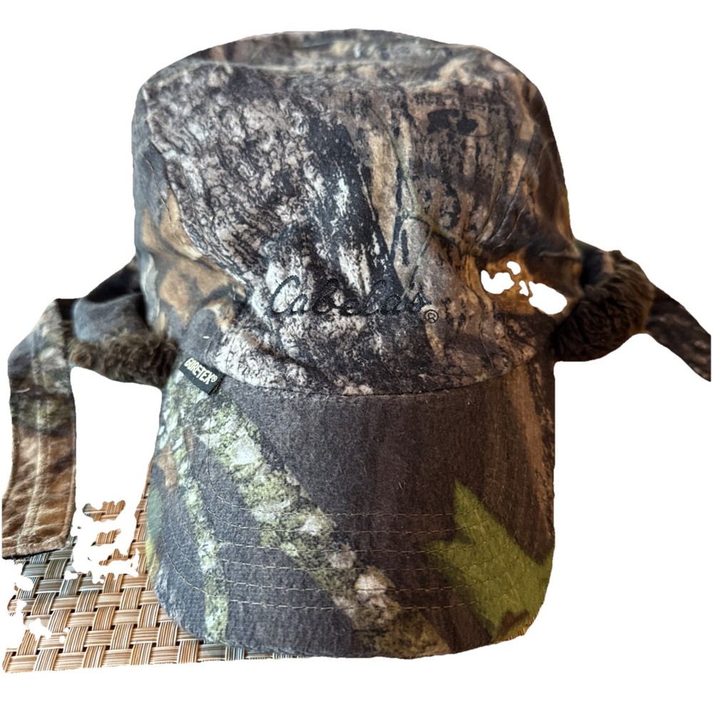 Vintage Cabellas Mossy Oak Gore-Tex Hat Size Medium