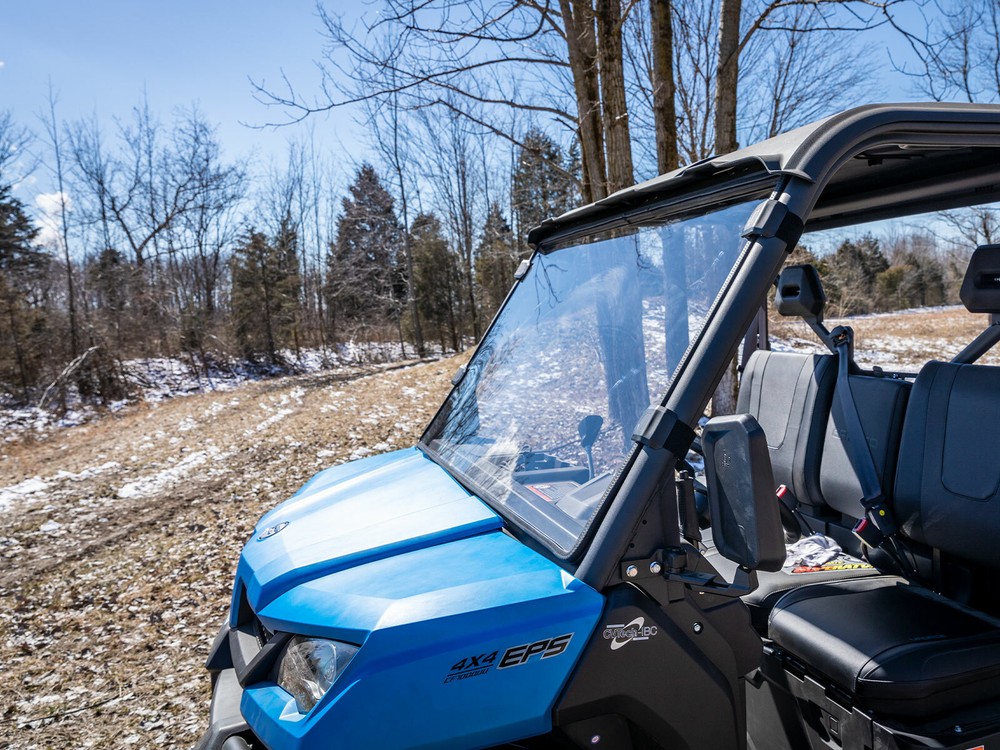 SuperATV Clear Scratch Resistant Full Windshield for CFMOTO UForce 1000