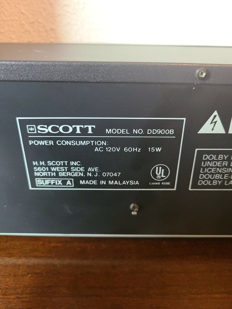 Scott Dual Auto Reverse Model DD900B