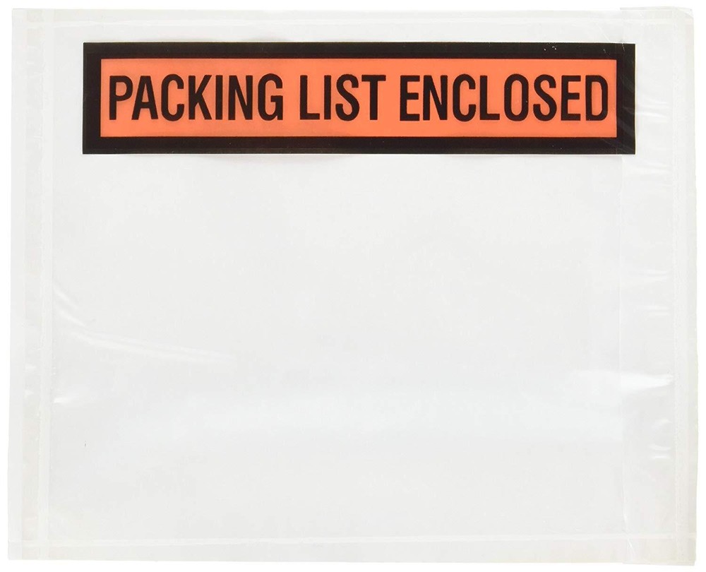 100 Packing List Enclosed Panel Face Envelopes 4.5 x 6 Shipping Envelope Pouch