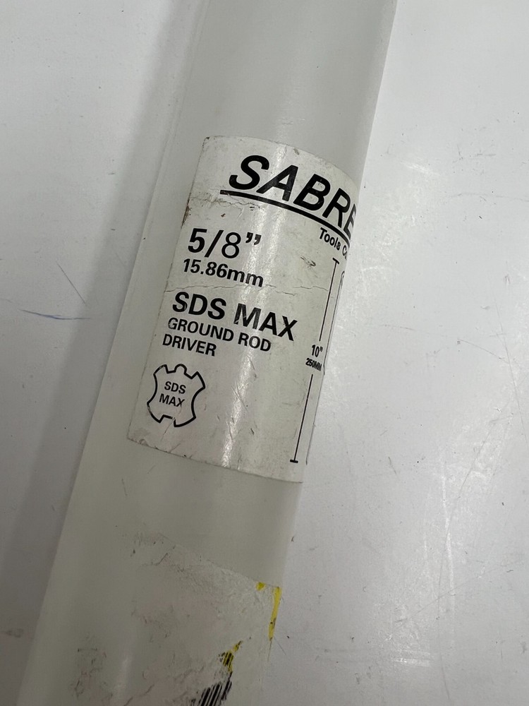 Sabre Tools 5/8 Inch SDS MAX Ground Rod Driver Bit, 10" in length