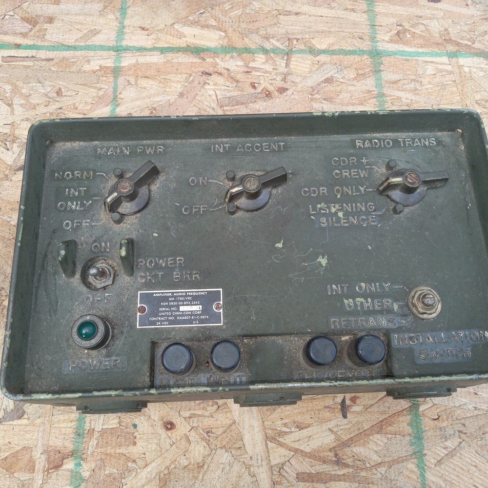 Intercom Control Amplifier Audio Frequency AM-1780/VRC
