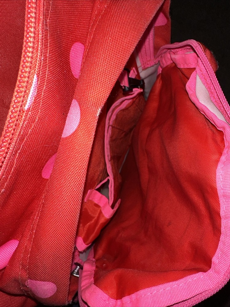 Jansport Big Student Backpack, Coral Dusk spots, Pre Owned