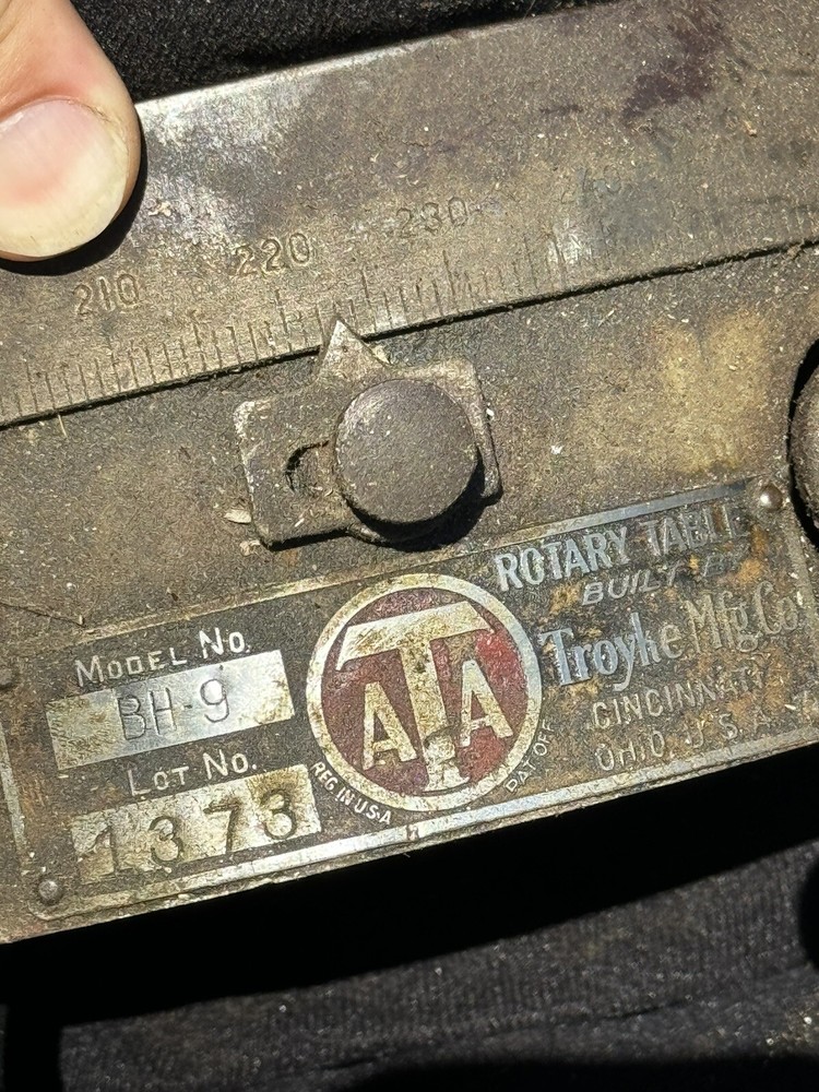 TROYKE 9" HORIZONTAL ROTARY TABLE - #BH-9