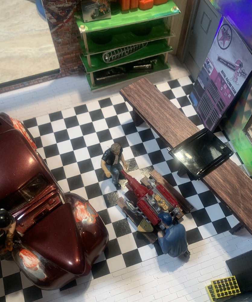 Built from Scratch “Handmade” 1/24 Scale Diorama Art Piece – “Needs More Work”