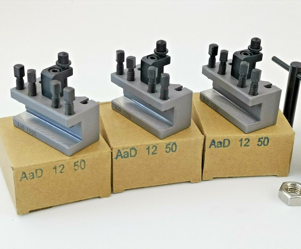AA Multifix Quick Change Tool Post Kit & Plus AaT Part off holder 4 Bench Lathe