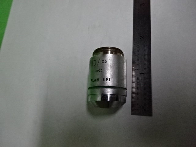 MICROSCOPE PART OBJECTIVE AMERICAN AO 10X PLAN EPI OPTICS AS IS #AE-16