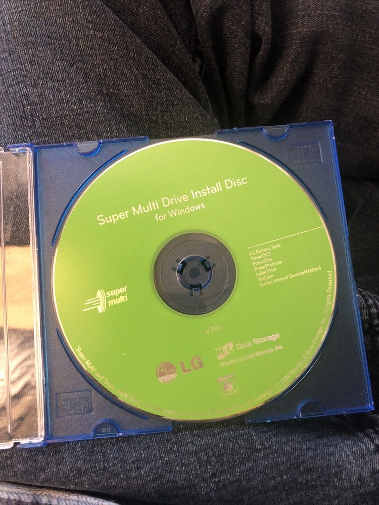 Genuine LG Super Multi Drive Install CD for Windows LG Burning Tools, PowerDVD