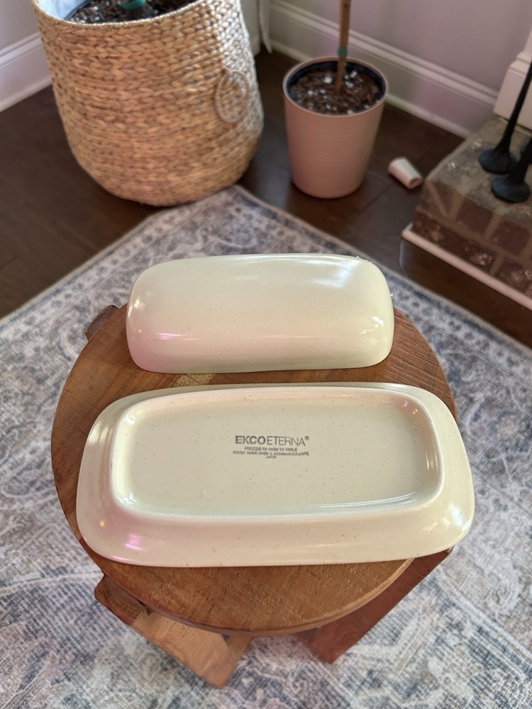 Vintage Butter Dish with Lid