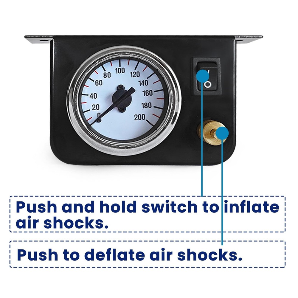 25804 On Board Air Compressor System Universal Air Spring Compressor Kit with...