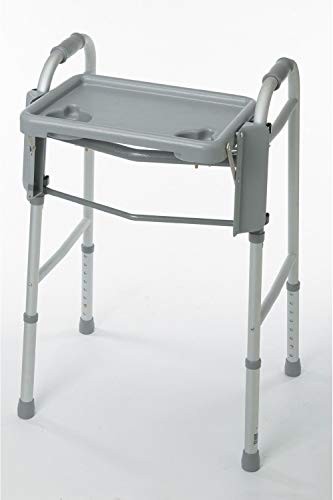 Walker Flip Tray Table with 2 Cup Holders, Universal Tray for Standard