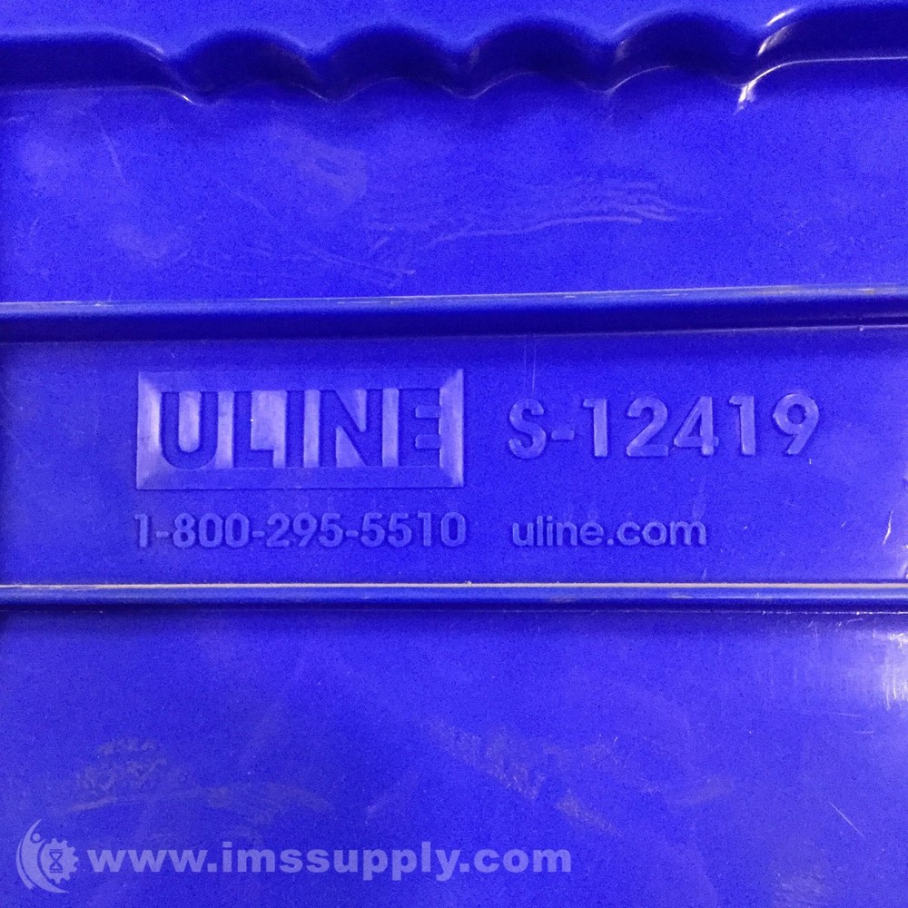 Uline S-12419 Blue Stackable Bin USIP
