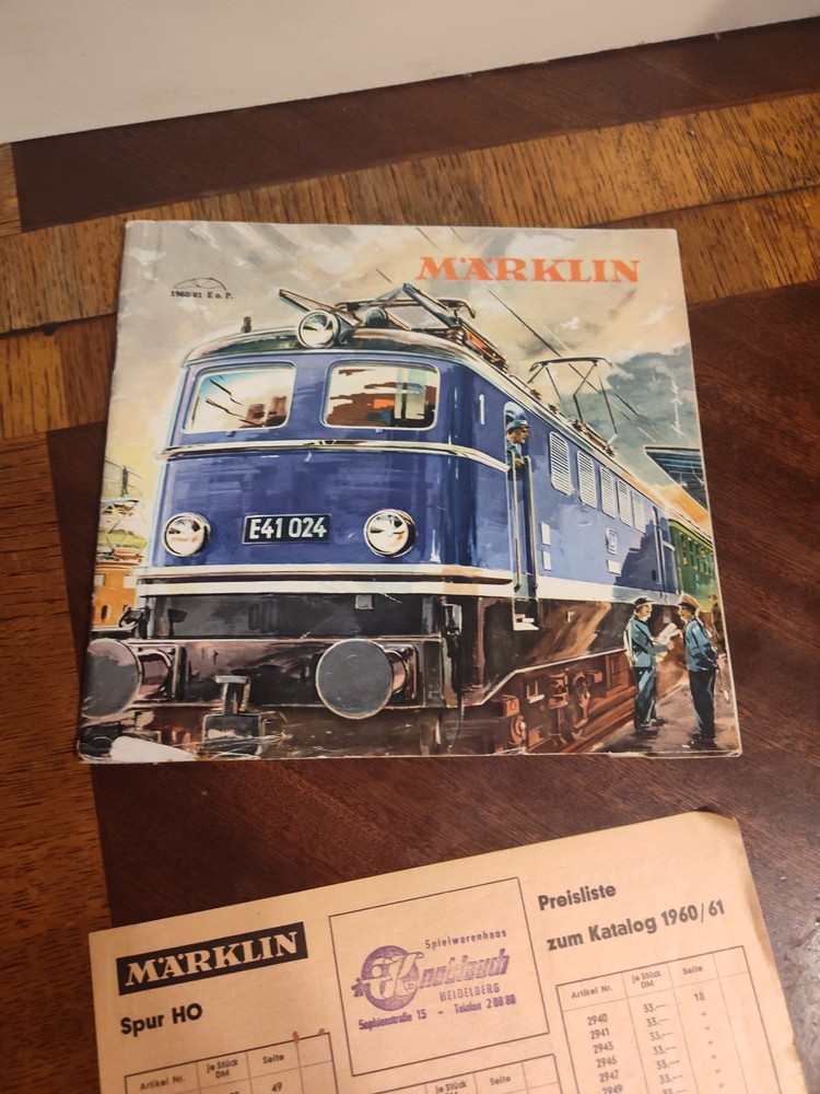MARKLIN 1960/61 CATALOG with Insert