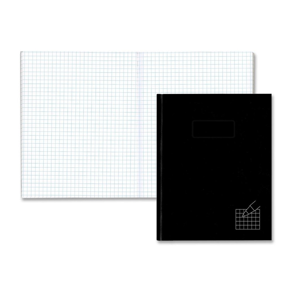 Rediform A9Q Composition Book 192 Sheets Quad Ruled 7.25"x9.25" Black