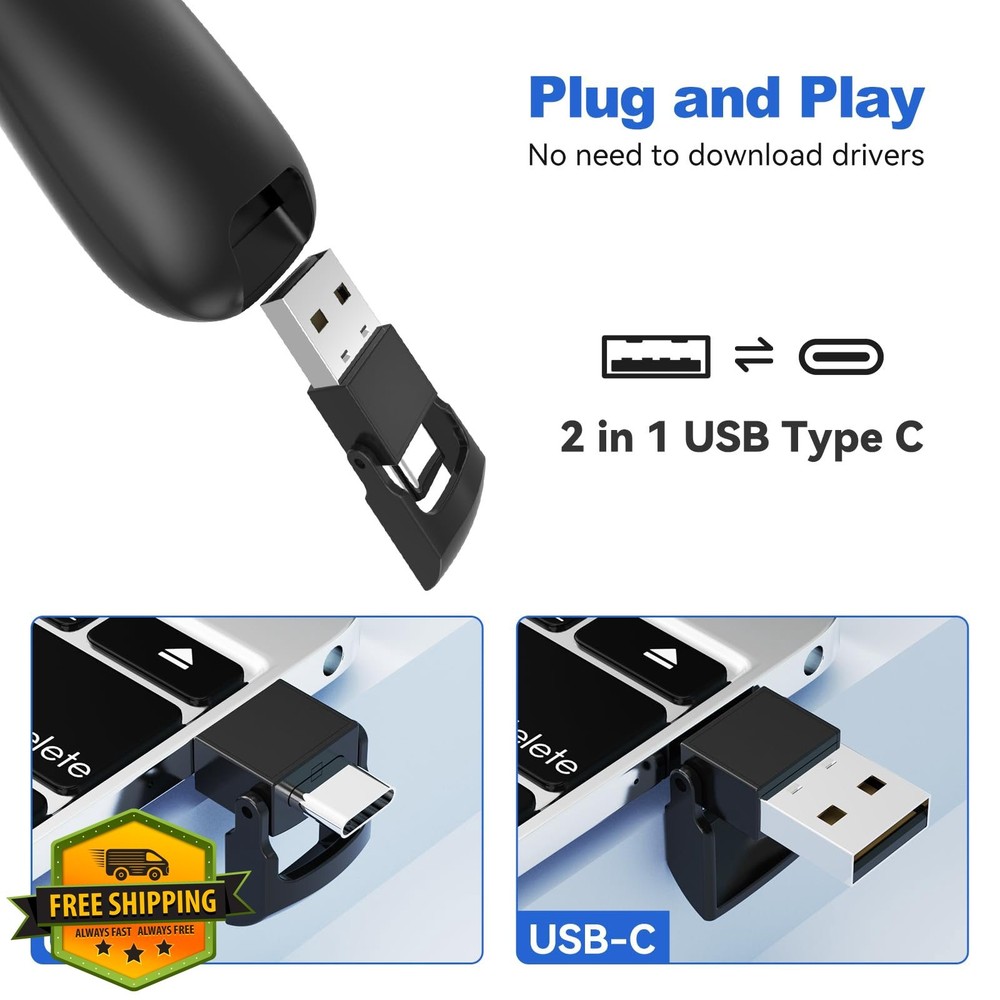 Presentation Clicker Remote, 4 Units with Cases, Wireless PowerPoint