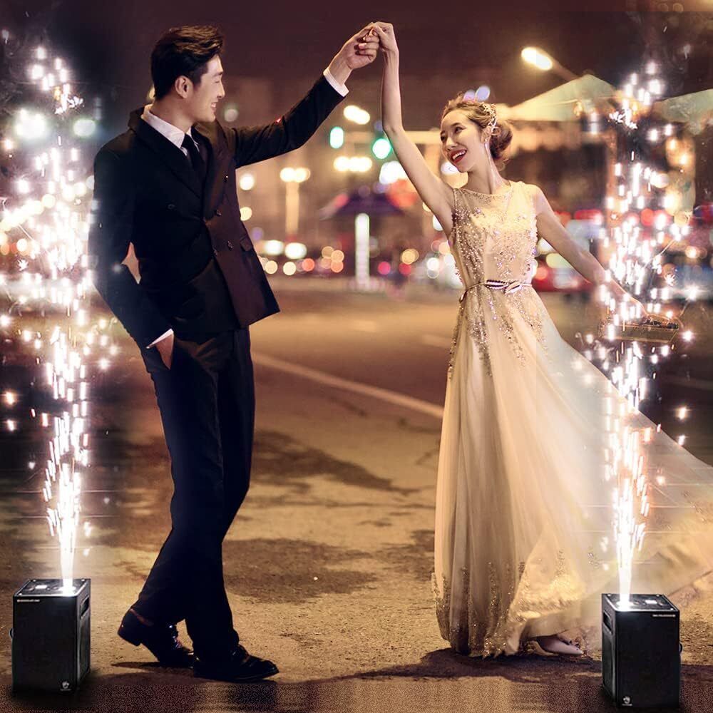 2PCS 750W Cold Spark Machine Stage Effect DMX Firework Party Wedding Firework