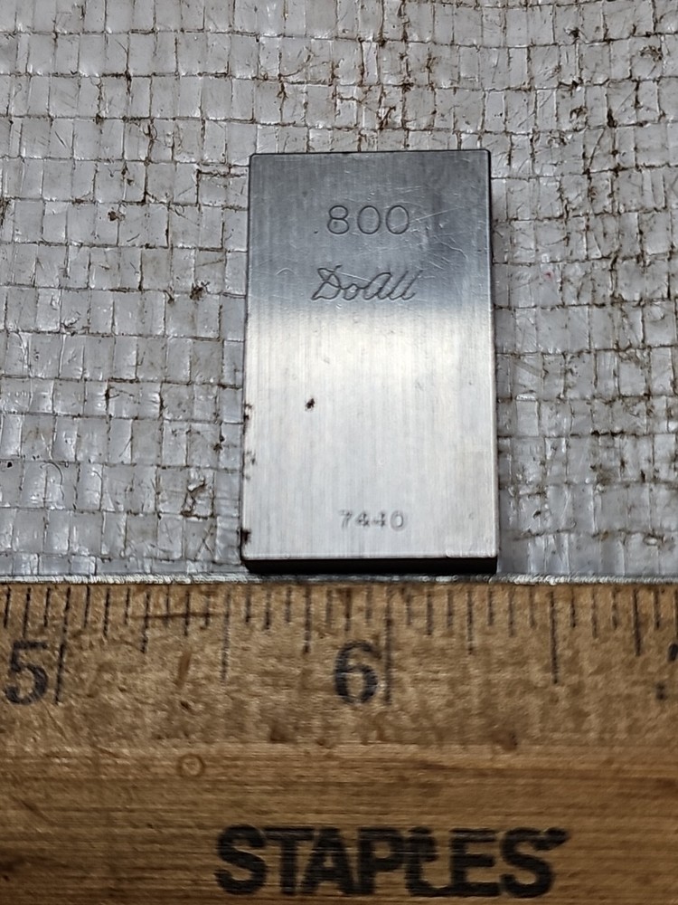 DoALL .800" RECTANGULAR GAGE BLOCK NO. 7440