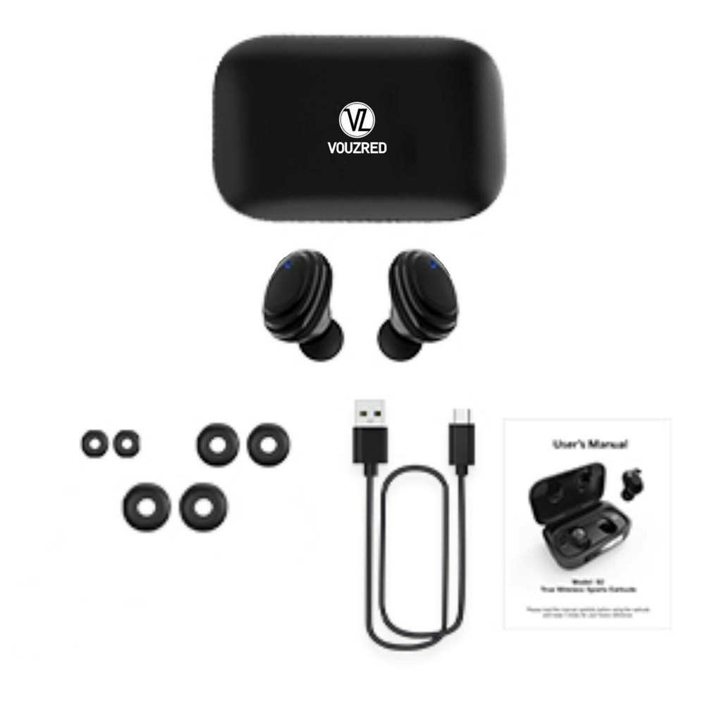Bluetooth 5.0 Headset Wireless Earbuds Waterproof Headphones for iPhone Samsung