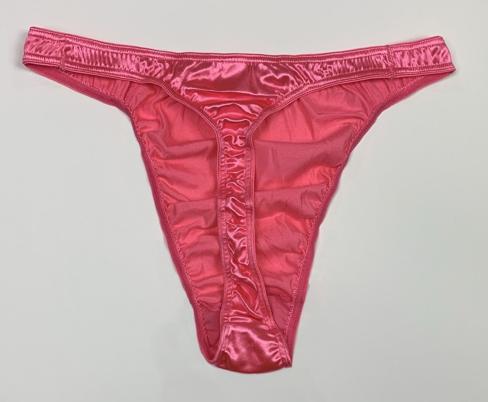 Second Skin Satin Thong Hot Pink M