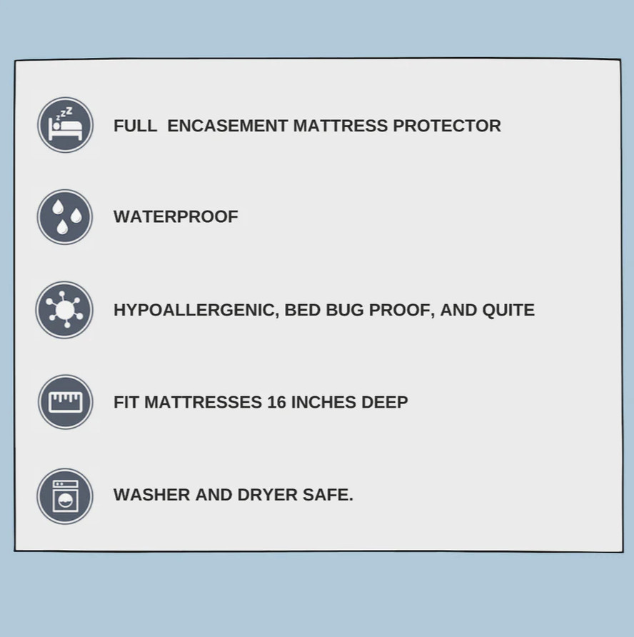 Pillowtex Feather/Down-Proof, 100% Cotton, Soft Pillow Protector