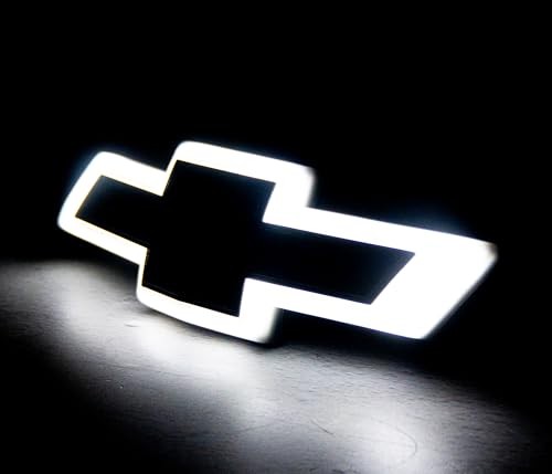 2016–2018 Chevy Silverado LED Lighted Front Grille Emblem Black Finish