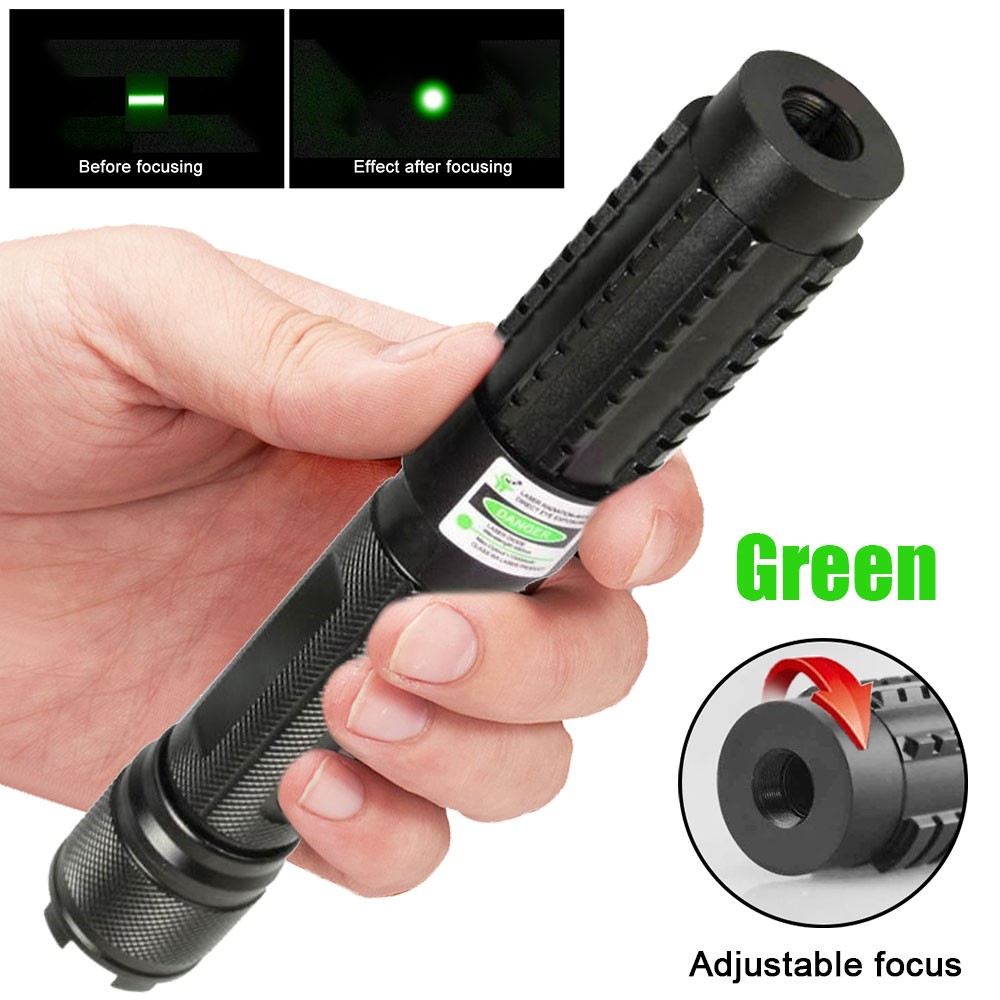 Adjustable 532nm Green Bright Laser Pointer Visible Dot Light