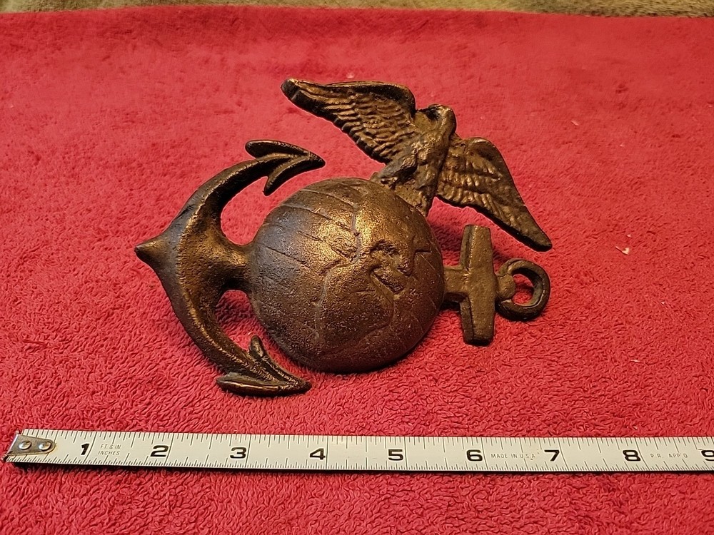 US MARINE CORPS BRASS GLOBE EAGLE ANCHOR