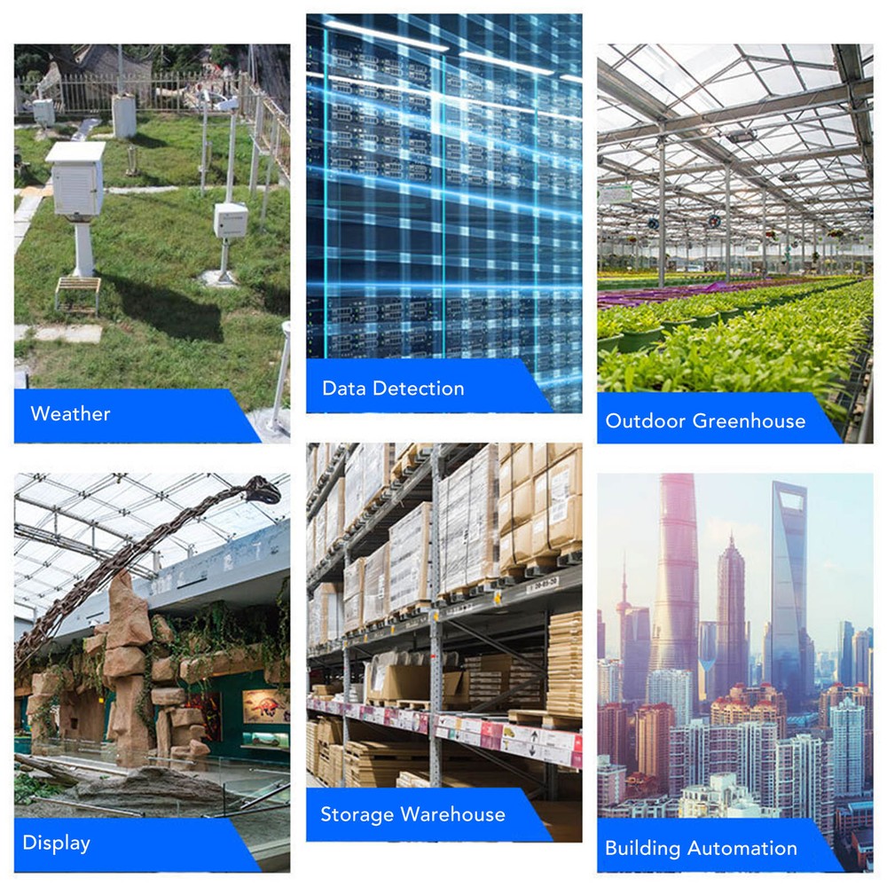 Temperature Humidity Sensor 4‑20mA Output 15‑30V DC Transmitter Sensor Probe