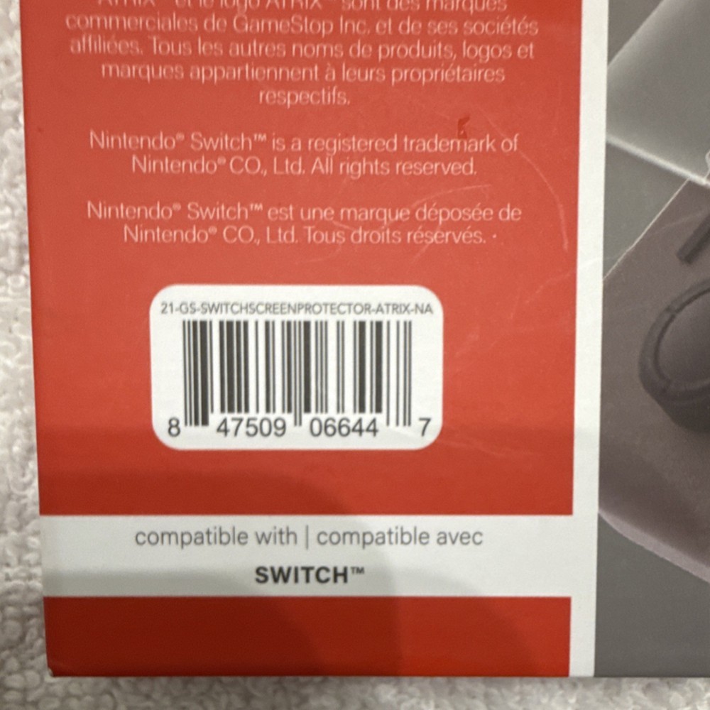 Atrix Ultra Thin Glass Screen Protector Anti-Scratch HD for Nintendo Switch