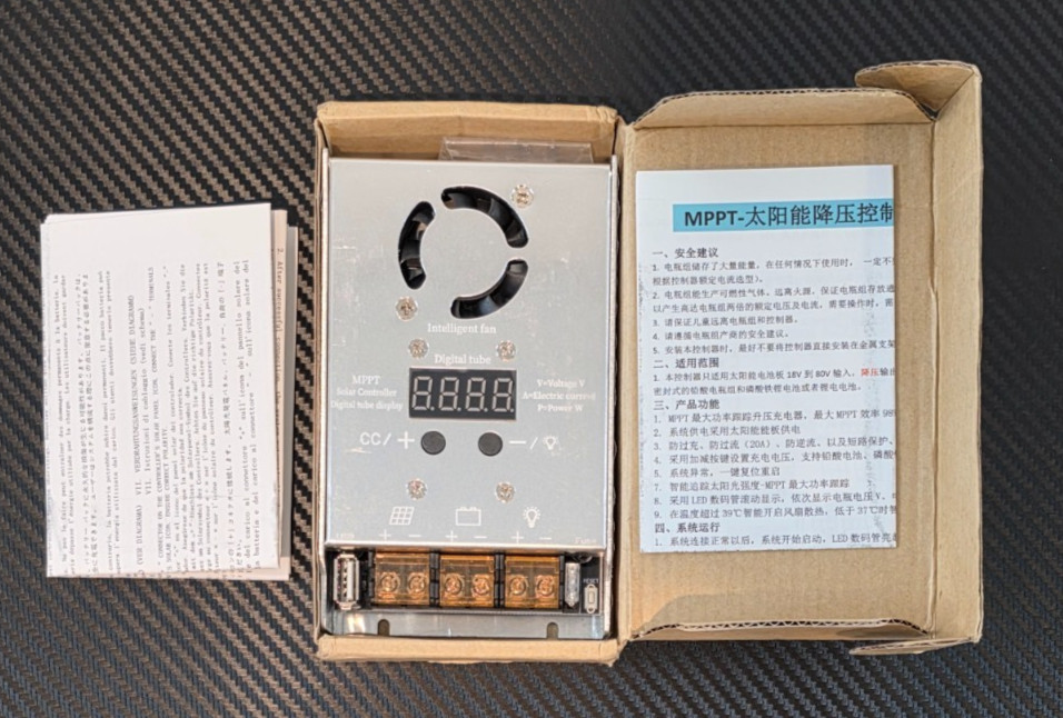 MPPT 450W Stepdown Solar Controller 18V-80V Input Charging for 12V-30V Lithium