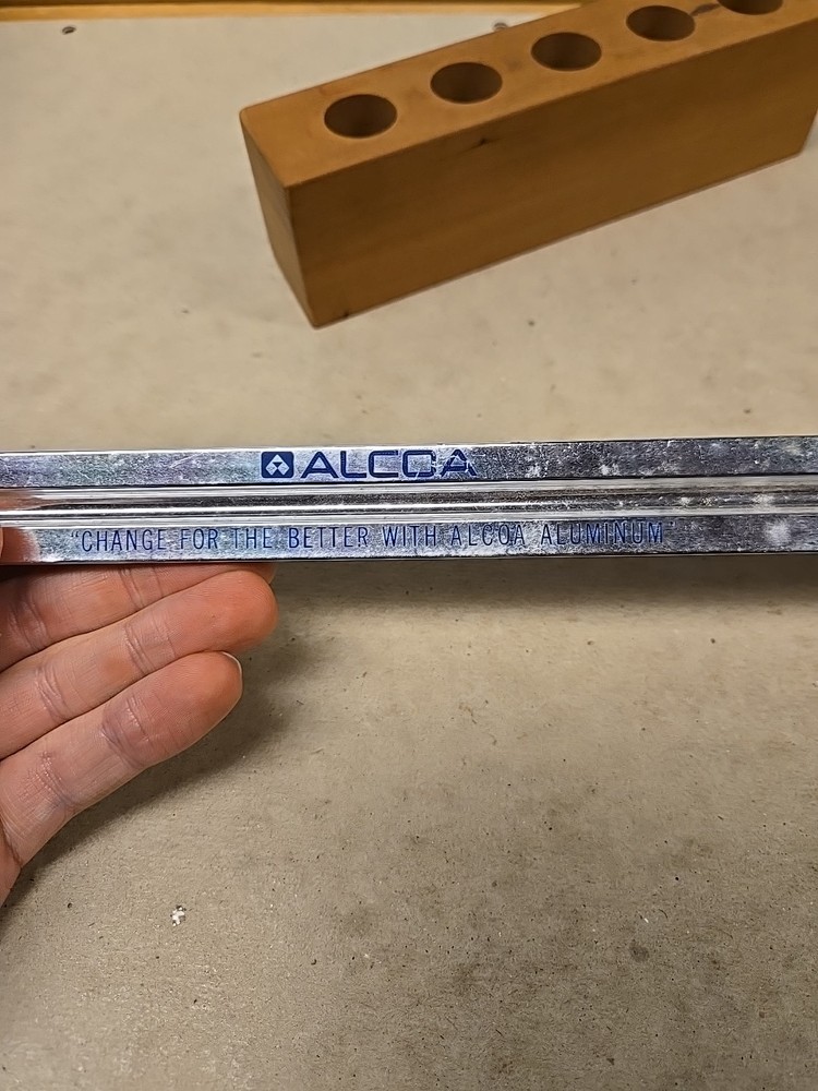 Rare Alcoa Scale Ruler Solid Aluminum Drafting/ Architect Ruler Rare 3 Sided