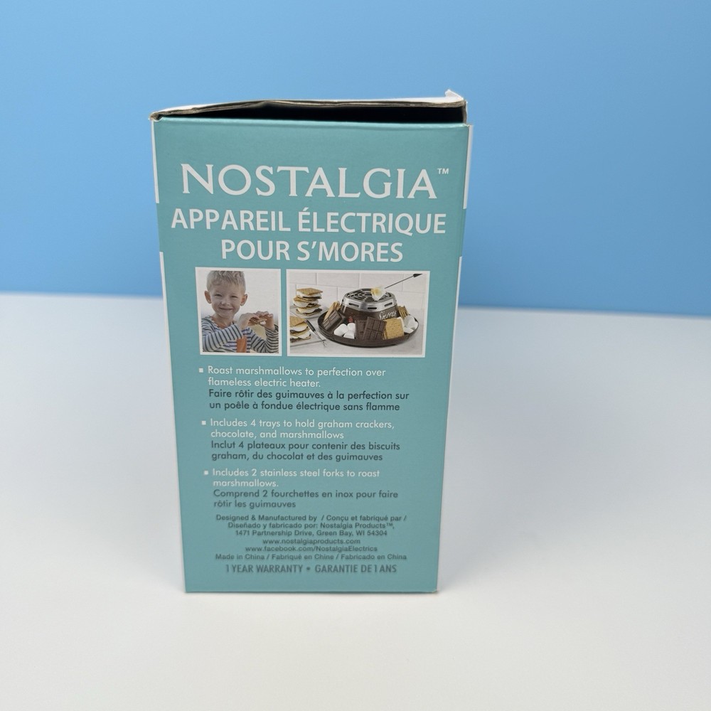 Nostalgia SMM200 Electric Smores Maker Includes 2 Roasting Forks