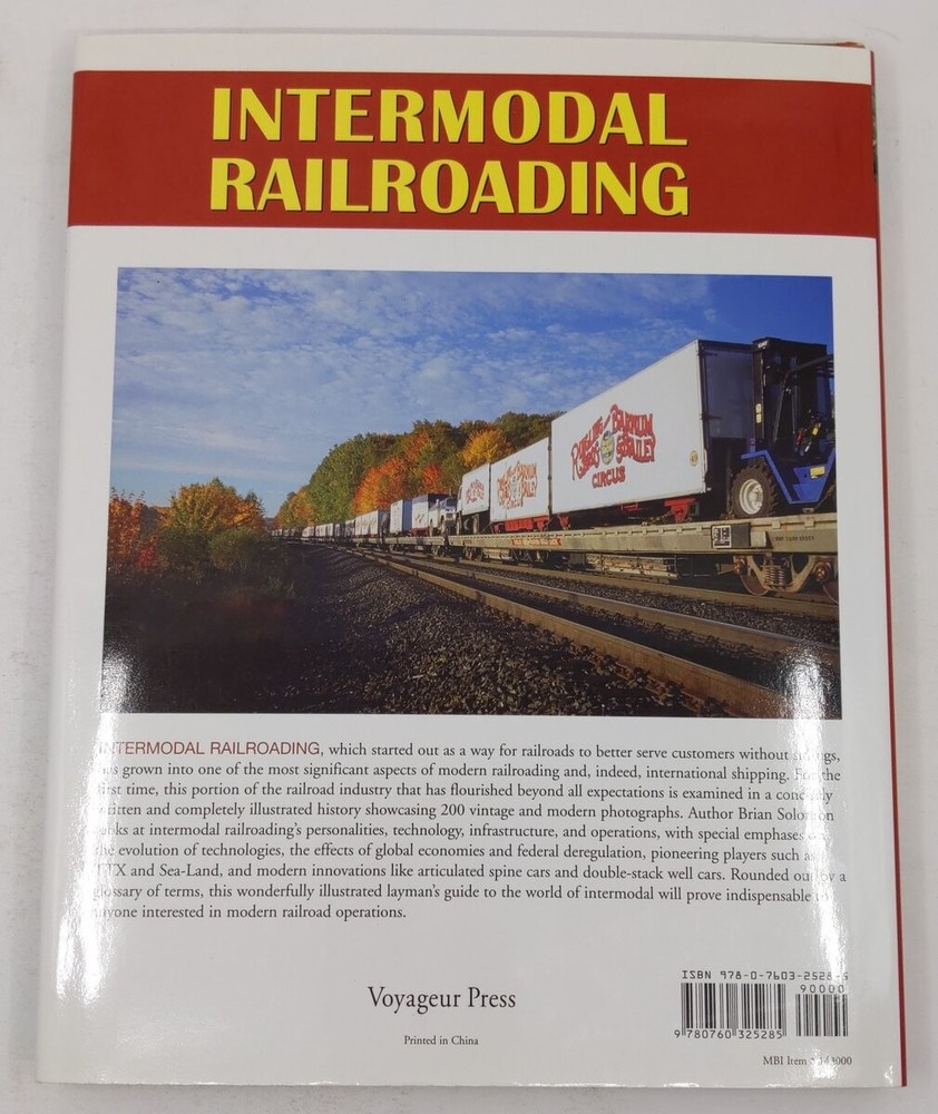 Intermodal Railroading Hardcover Book By Brian Solomon EX