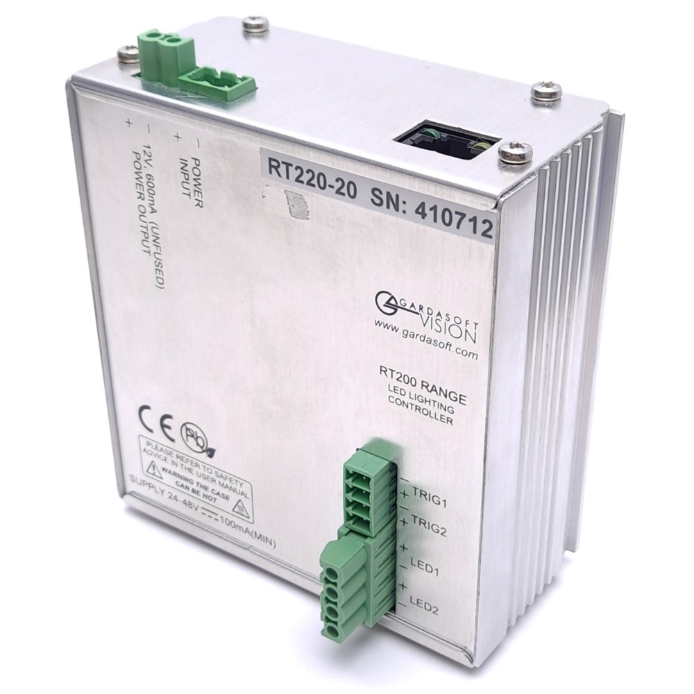 Gardasoft RT220-20 LED Lighting Controller, 2-Channel, 24-48VDC Supply