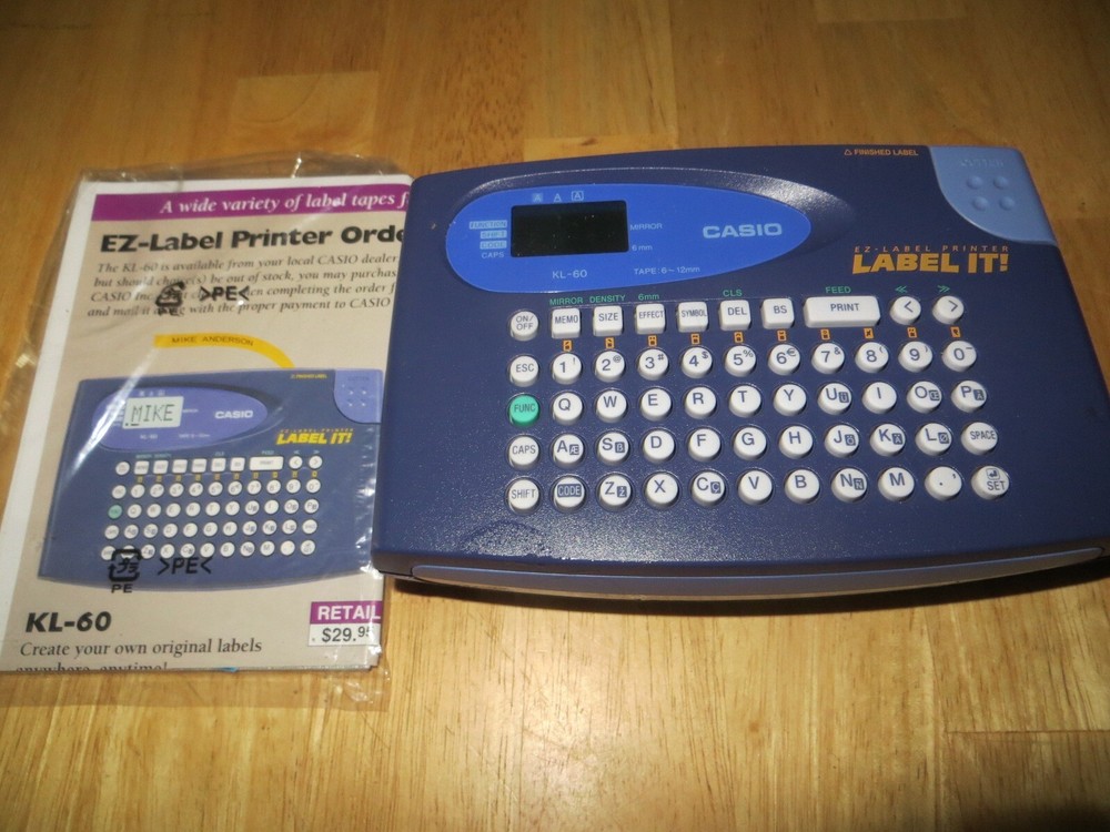 Casio KL-60L Label Thermal Printer
