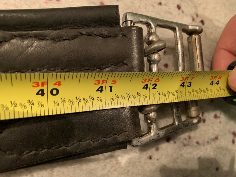 CTK Black Leather Cinch 44"