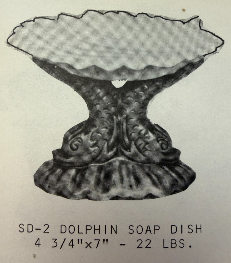 VINTAGE KEN OCORR CERAMIC MOLD #SD-2 DOLPHIN SOAP DISH