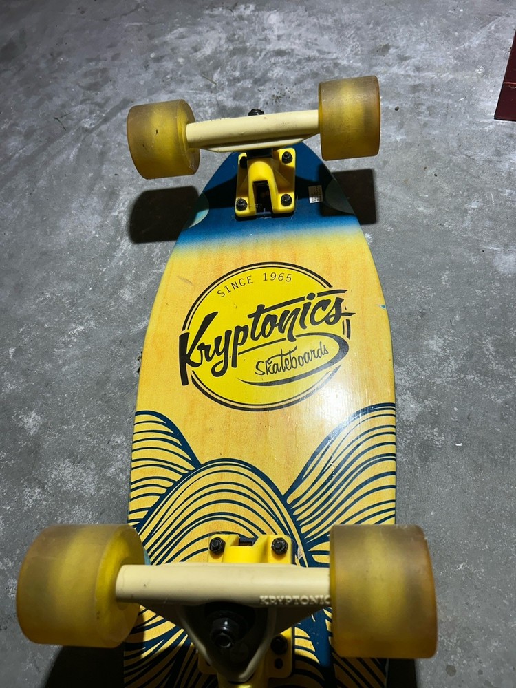 Kryptonics Complete Cruiser Skateboard 23" Wide Mini Wheels USED