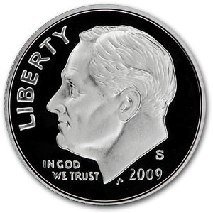 2009-S Silver Roosevelt Dime Gem Proof