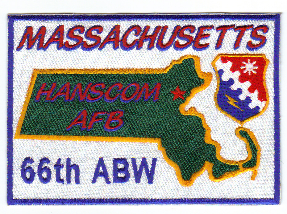 USAF BASE PATCH, HANSCOM AFB, MASSACHUSETTS, 66TH AIR BASE WING                Y