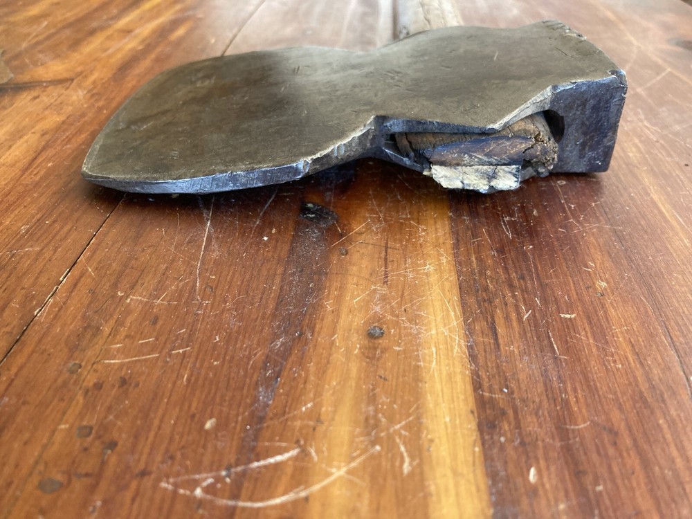 Antique Single Bevel Side Axe - Blacksmith Forged