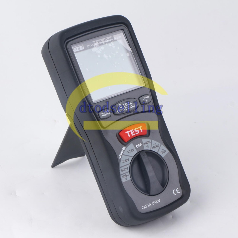 1PCS NEW CEM DT-5505 Insulation Testers Large Dual Display with Backlight