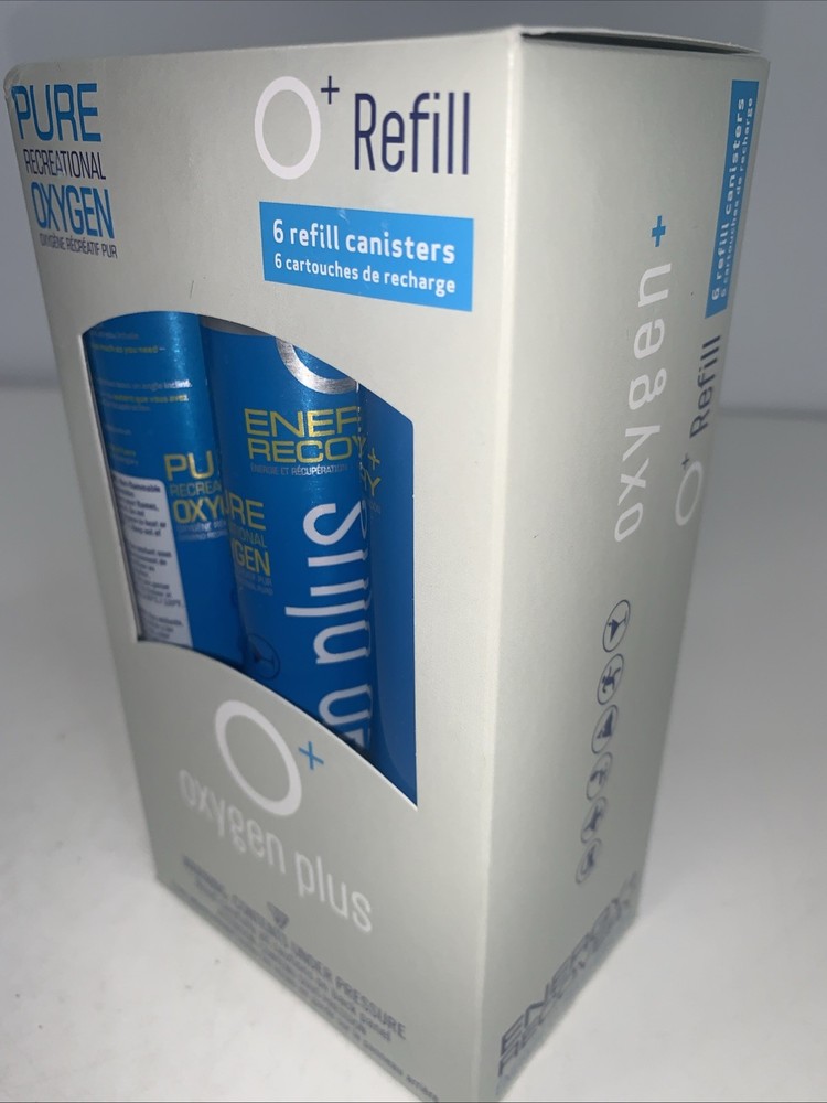 O+ Elevate 6 Refill Pure Oxygen Canisters