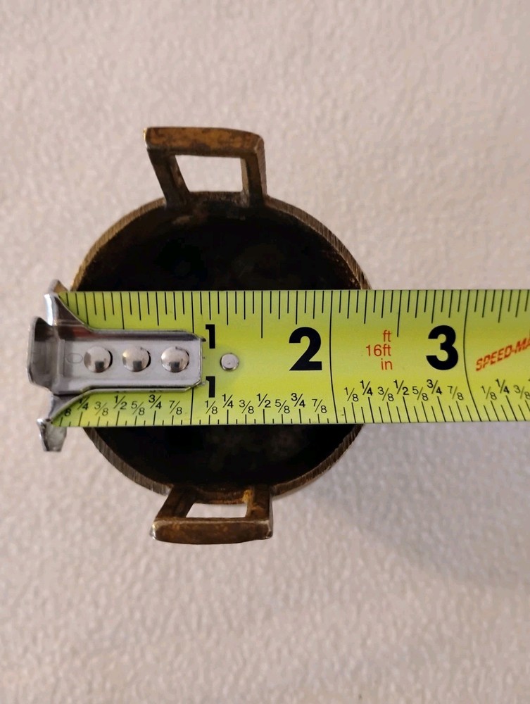 Vintage Chinese Double Handle Tripod Brass Incense Burner