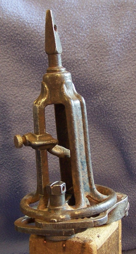 UNMARKED STEARNS ADJUSTABLE HOLLOW AUGER-ANTIQUE HAND TOOL-BRACE BIT